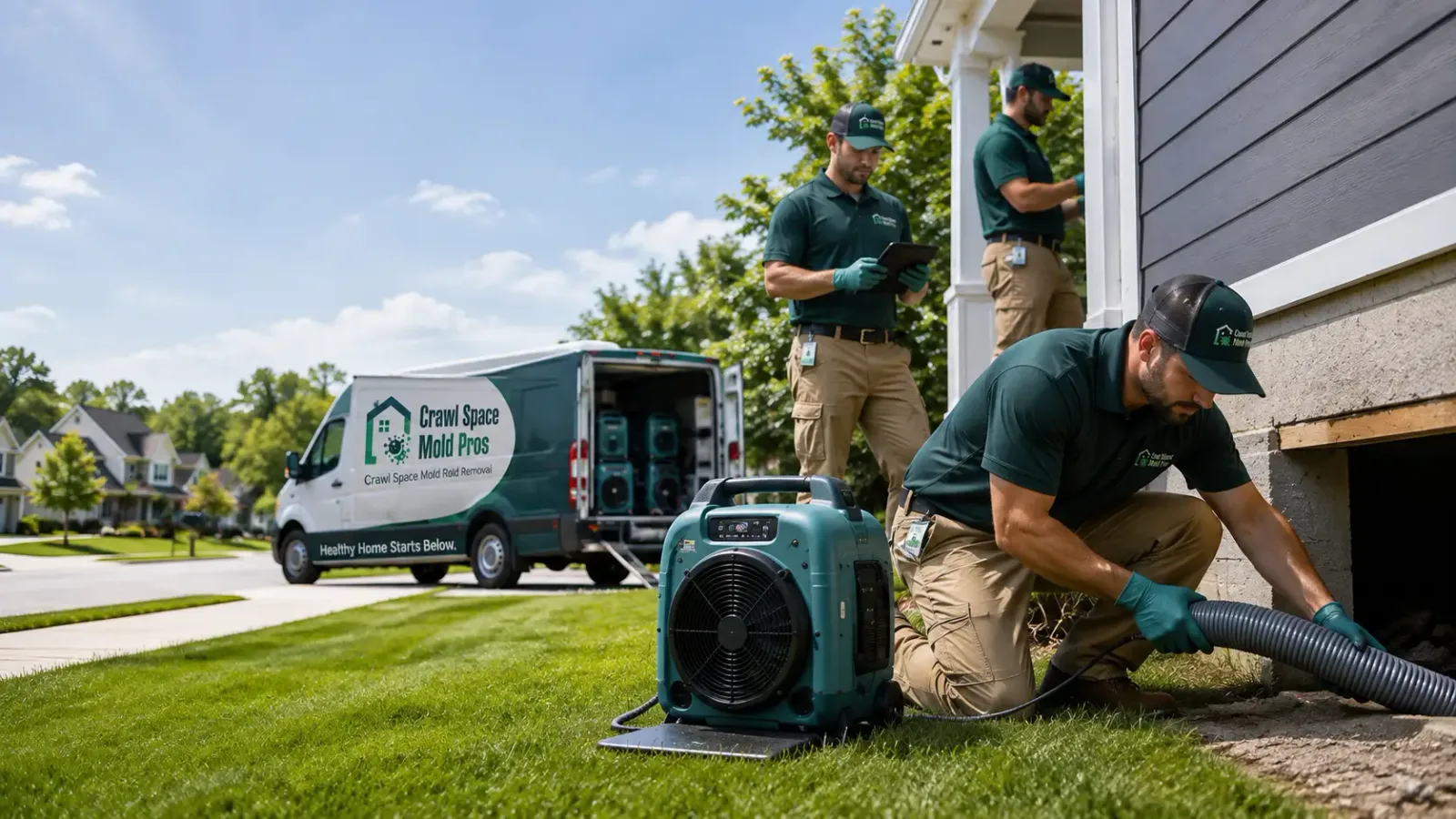 Crawl Space Mold Removal in Pleasant Hill, IA